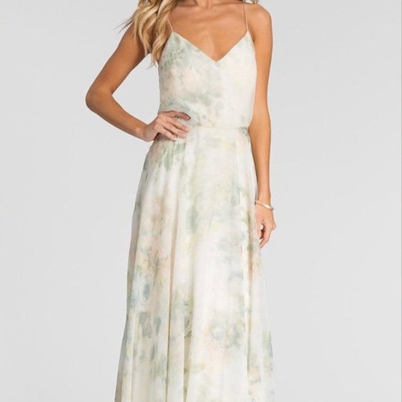 BHLDN Dresses & Skirts - Anthropologie BHLDN Jenny Yoo Inesse in Ivory Sage